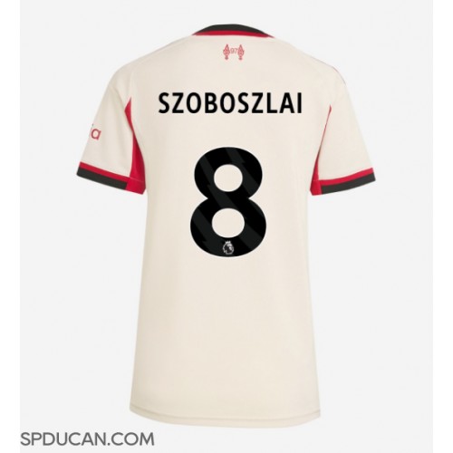 Zenski Nogometni Dres Liverpool Dominik Szoboszlai #8 Gostujuci 2025-26 Kratak Rukav